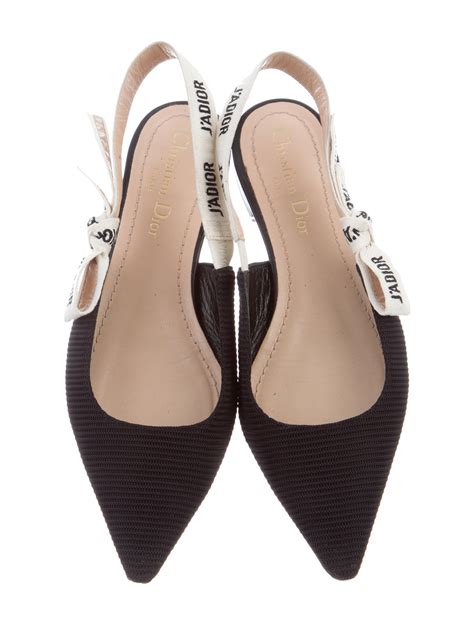 christian dior black sling bag|Christian Dior slingback flats.